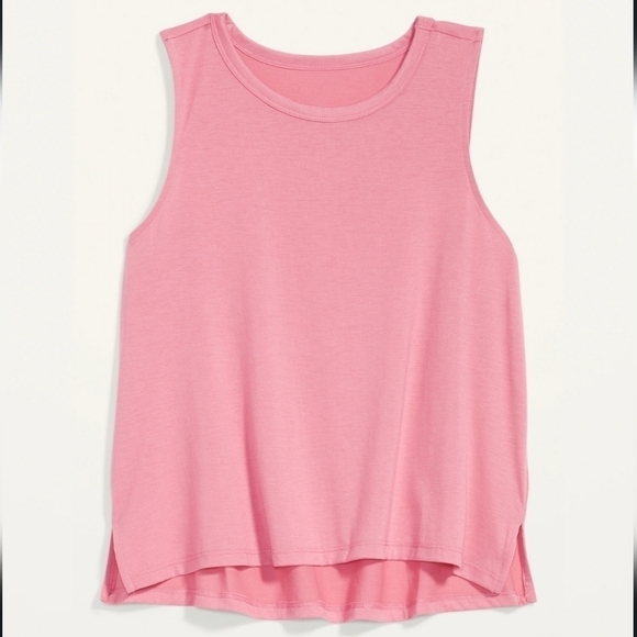 Old Navy Active Pink UltraLite Crop Tank Top 3X - Picture 4 of 11
